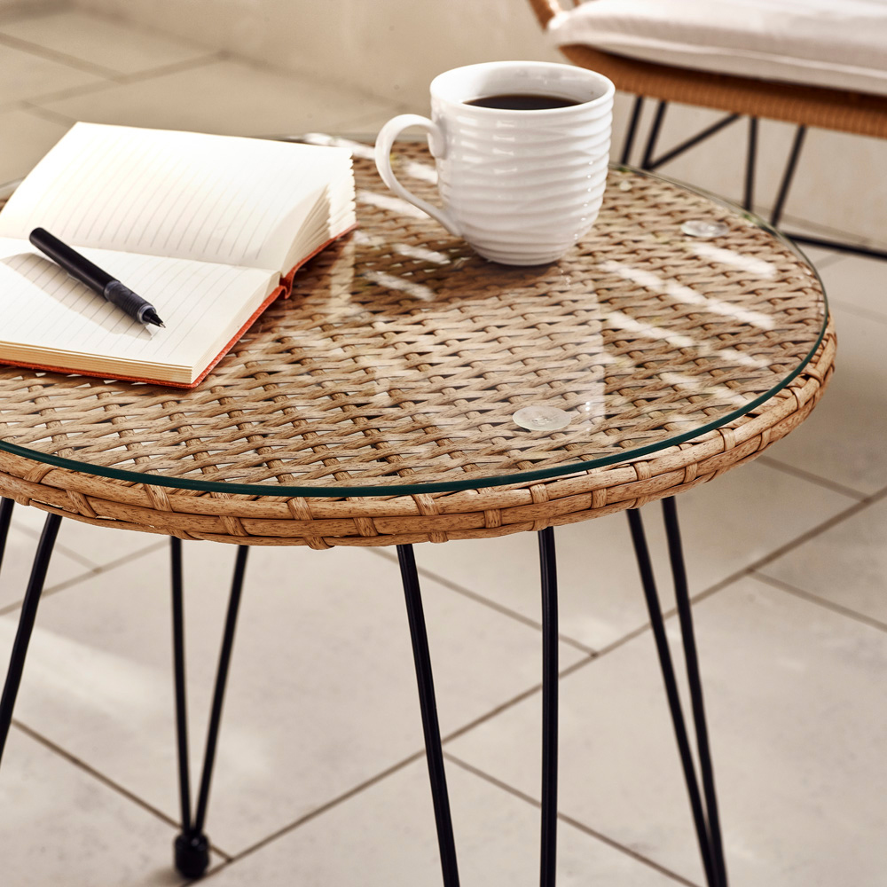 Furniturebox Rio 2 Seater Bistro Set Beige Image 5