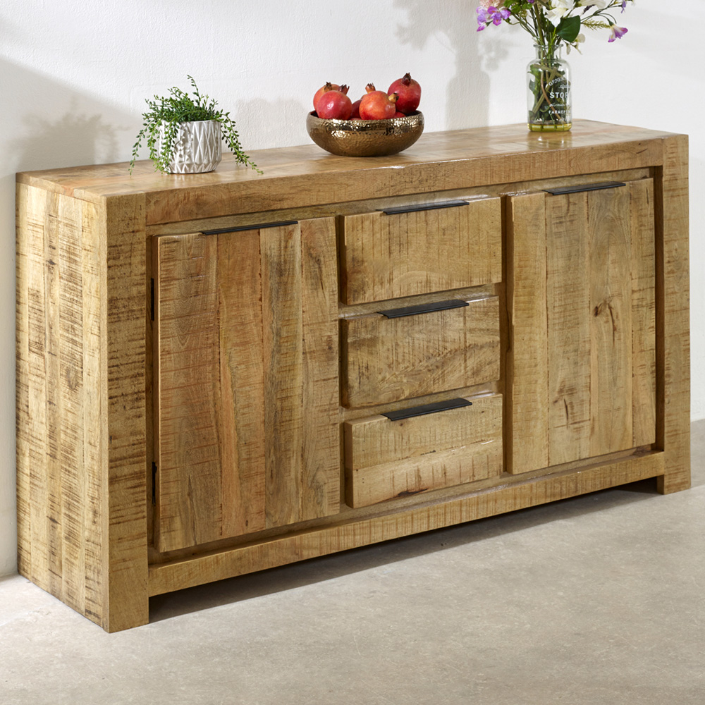 Brooklyn Surrey 2 Door 3 Drawer Solid Wood Large Sideboard Image 1