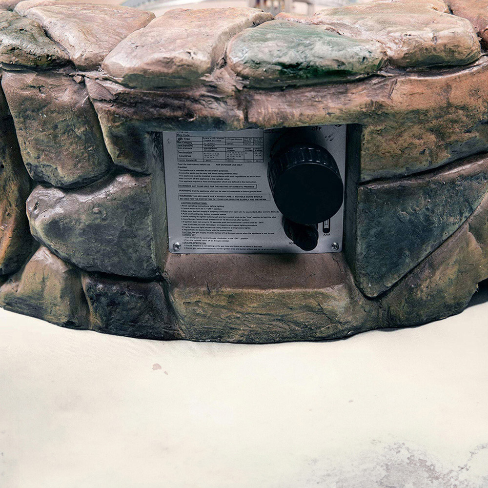 Centurion Supports Fireology Kaluya Bronze Eco Stone Finish 40000 BTU Gas Fire Pit Image 6