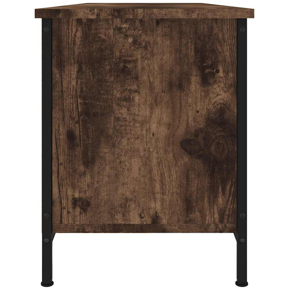 vidaXL 4 Shelf Smoked Oak TV Cabinet Image 6