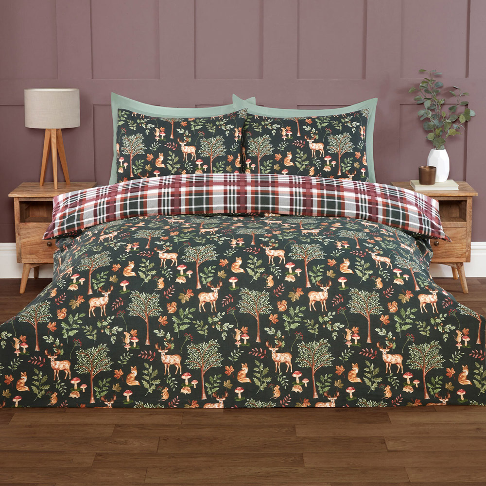 Kingswood Duvet Set Green King Image 1