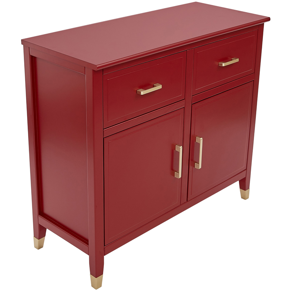 Palazzi 2 Doors 2 Drawers Red Sideboard Image 4