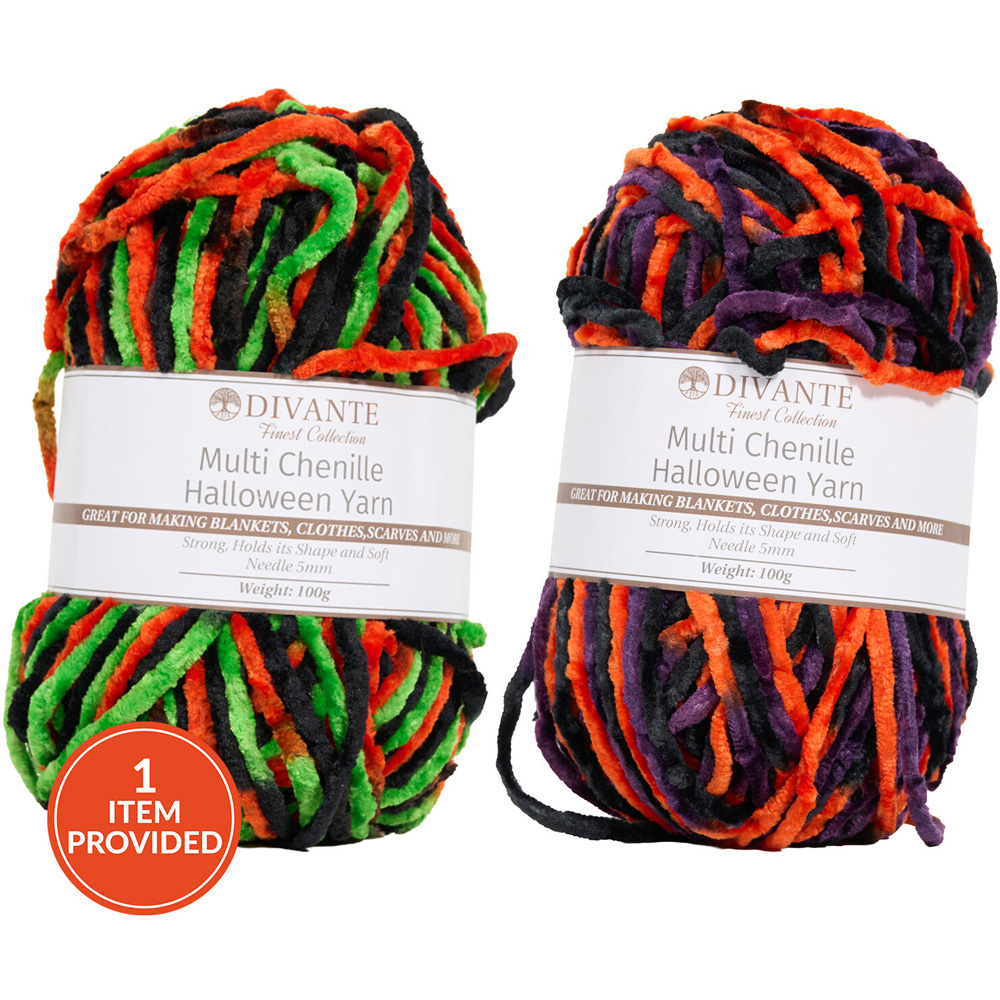 Chenille Halloween Yarn Image 1