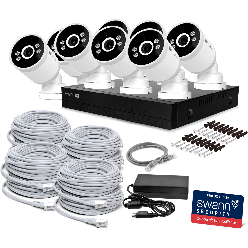 Swann AdvancedX Wired NVR CCTV 4K Bullet Camera Kit with 2TB HDD Storage Image 3