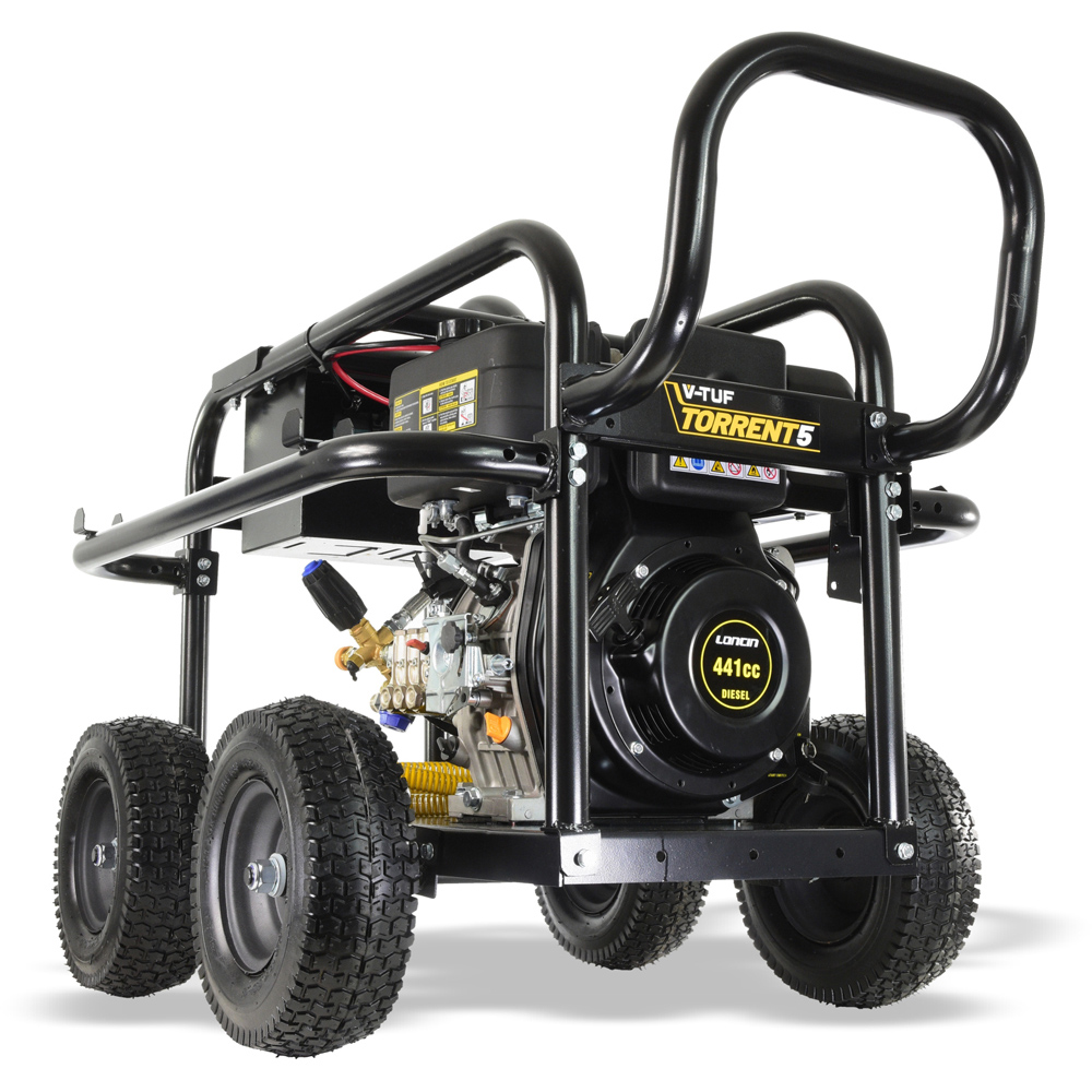 V-TUF TORRENT5GB 10HP Industrial Diesel Pressure Washer 200Bar with Gearbox Pump Image 5