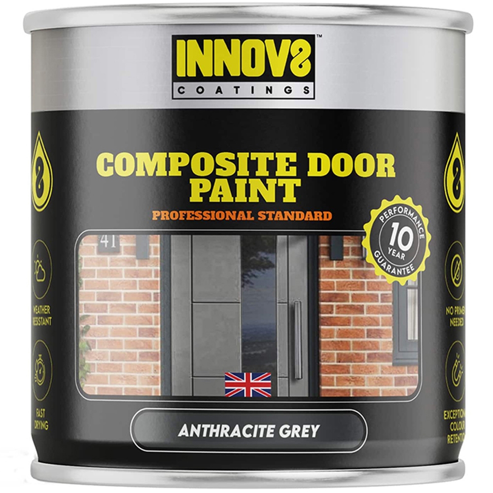 Innov8 Coatings Composite Door Paint 750ml Anthracite Grey Image 2