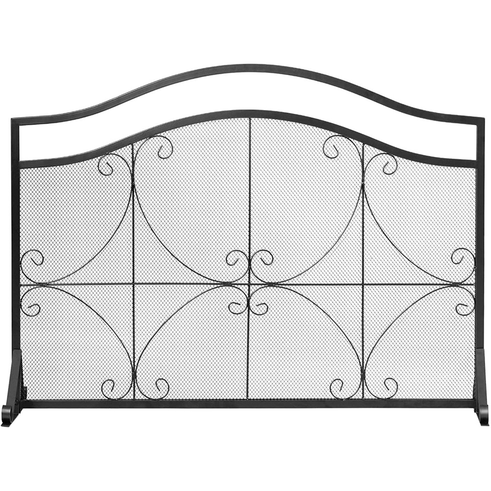 Costway Decorative Spark Flame Barrier with Metal Mesh Image 3