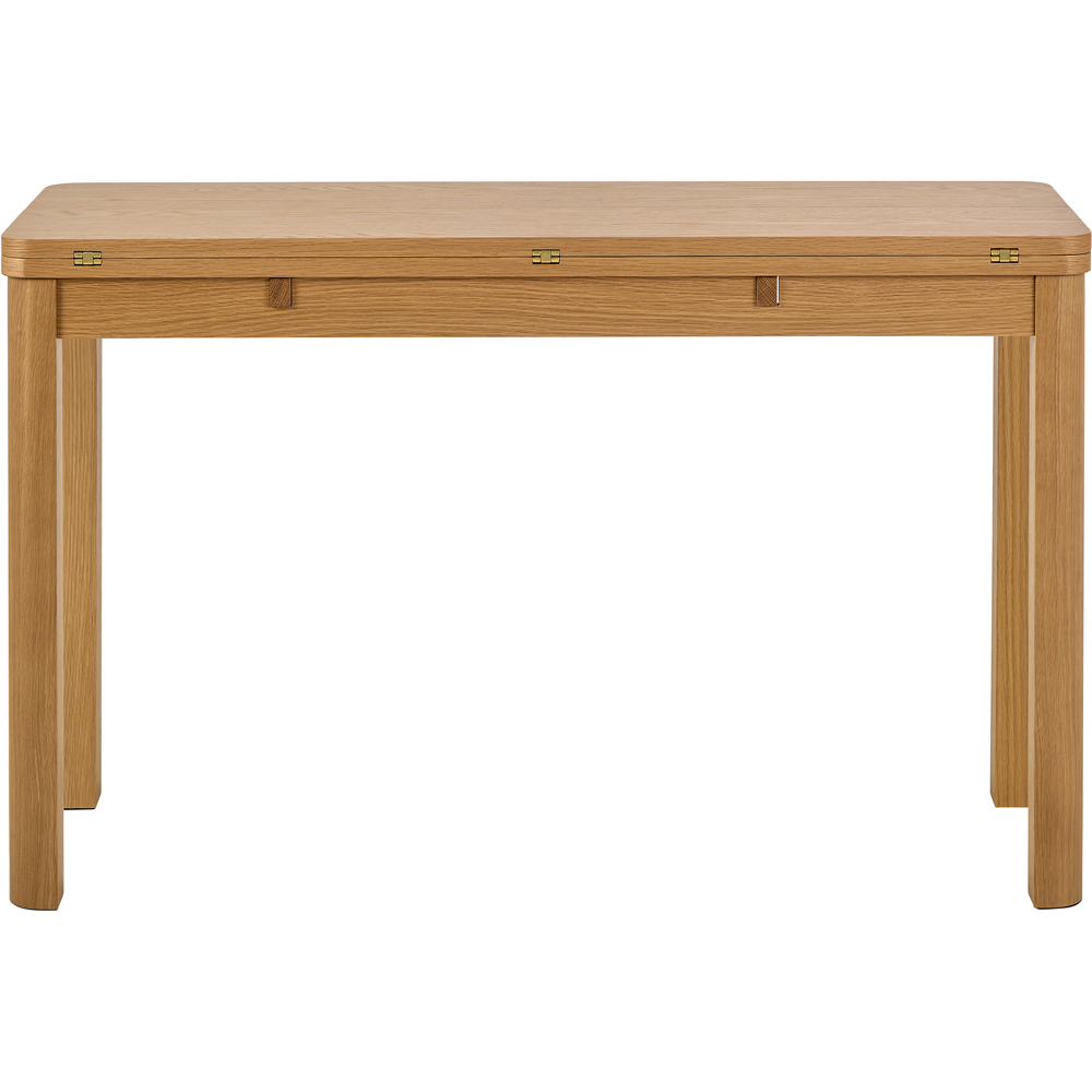Florence Southampton 4 Seater Extendable Rectangular Dining Table Matt Oak Image 3
