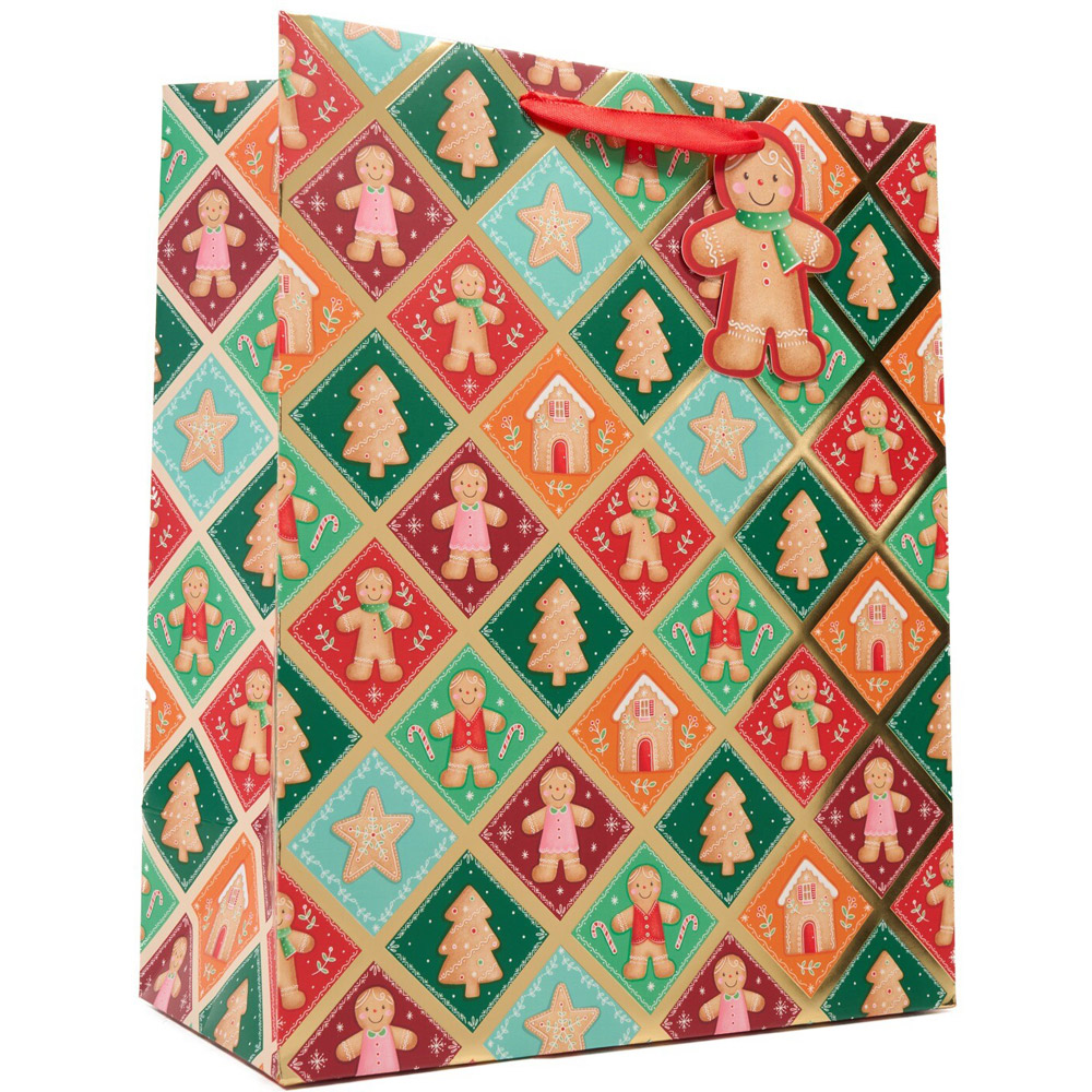 Gingerbread Gift Bag Large Image 2