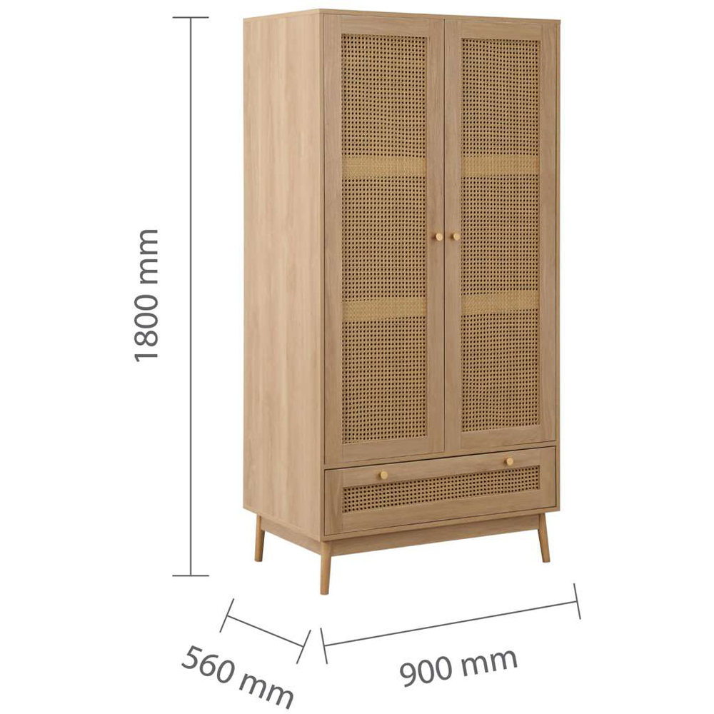 Birlea Croxley Oak 4 Piece Bedroom Furniture Set Image 7