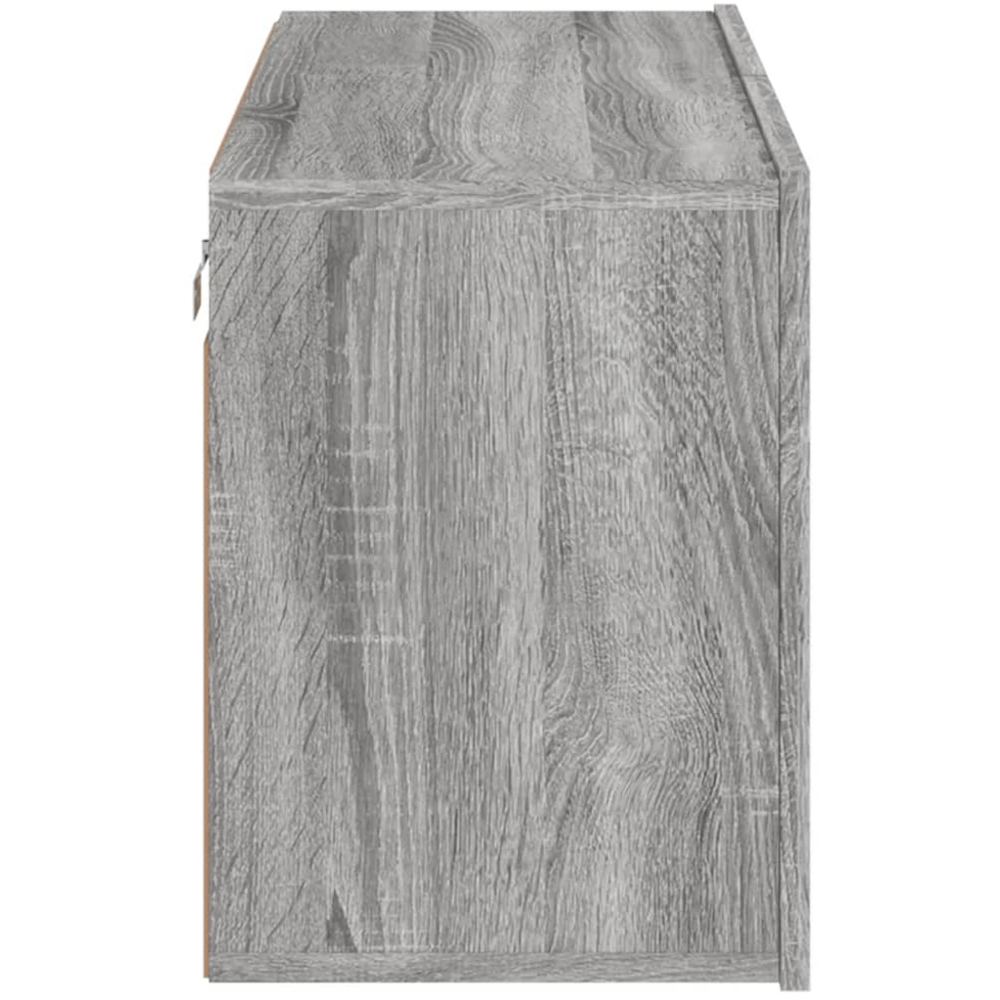 vidaXL 2 Door Grey Sonoma Wall Mounted TV Cabinet Image 7