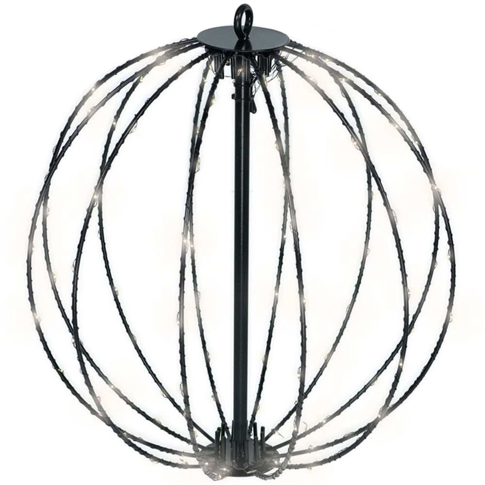 ValueLight Wire Frame Black Hanging Outdoor Solar Decorative Light Image 1