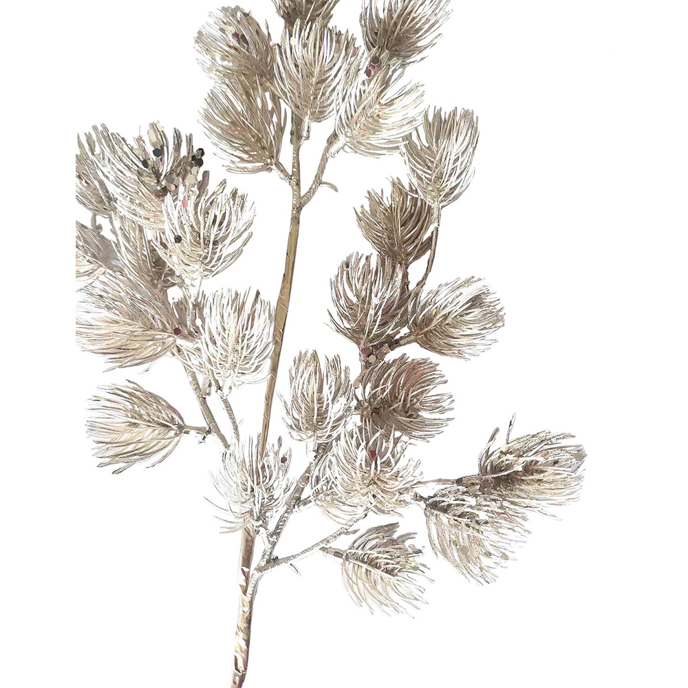 Glitter Thistle Spray Gold Image 7