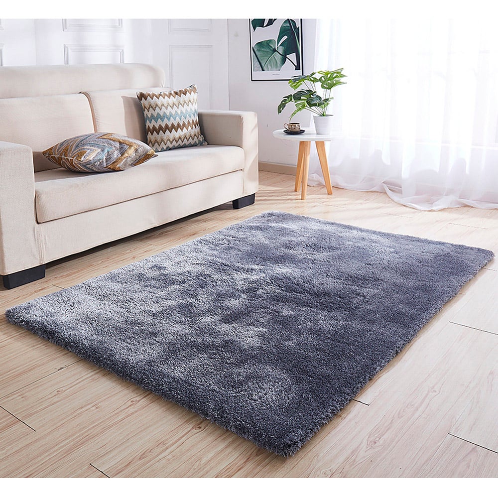 Grey Shaggy Rug 120cm Image 2