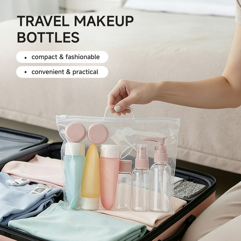Living and Home 11 Piece Multicolour Travel Bottle Set Image 7