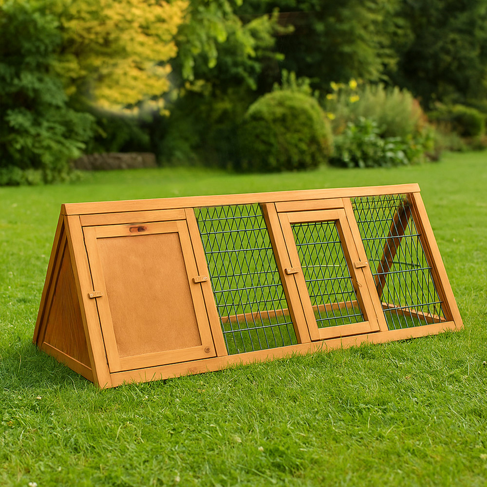 Pet Vida Large Triangle Wooden Pet Hutch Image 2