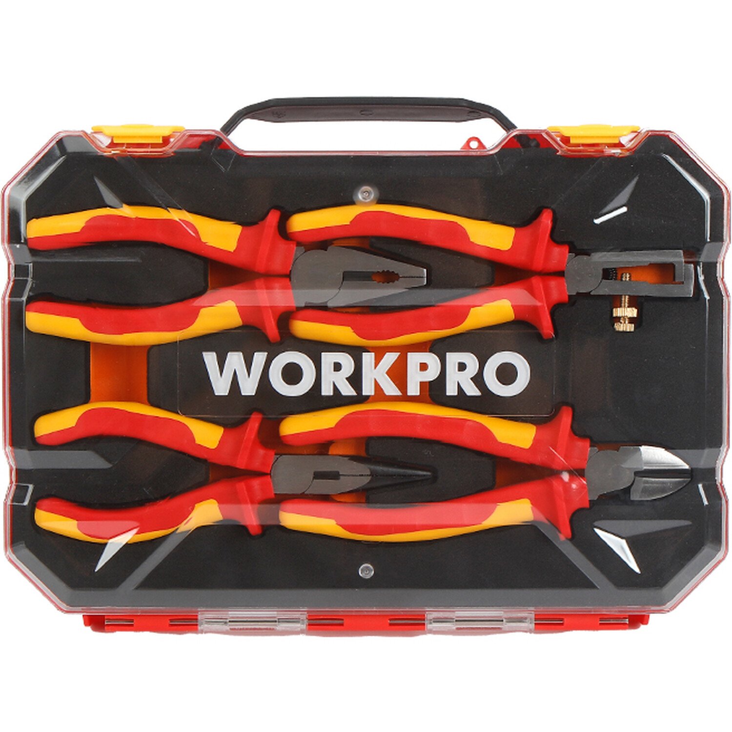 Set of 4 Workpro Insulated Pliers Image 1