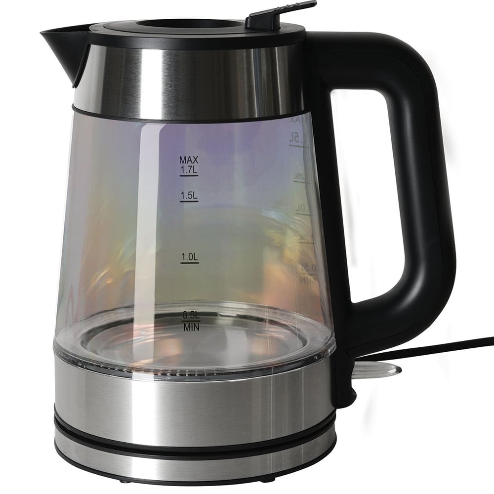 5 Colour Lustre Glass Kettle - Multicolour Image 1