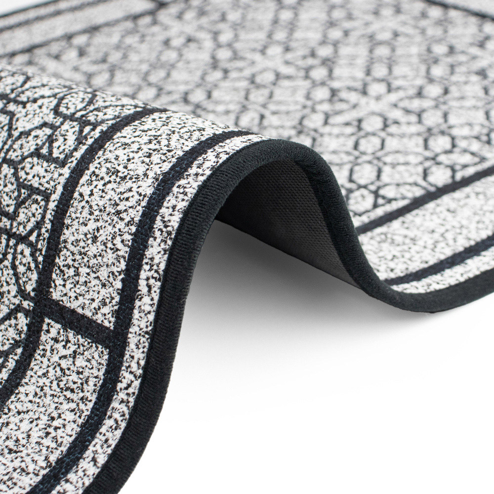 JVL Avanti Grey Rubber Backed Door Mat and Runner Set Image 6