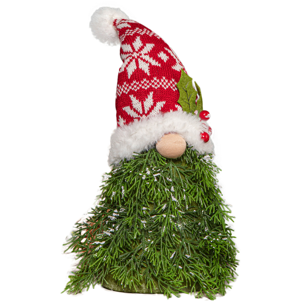 Samuel Alexander Red and White Sitting Gonk Christmas Decoration 31cm Image 1