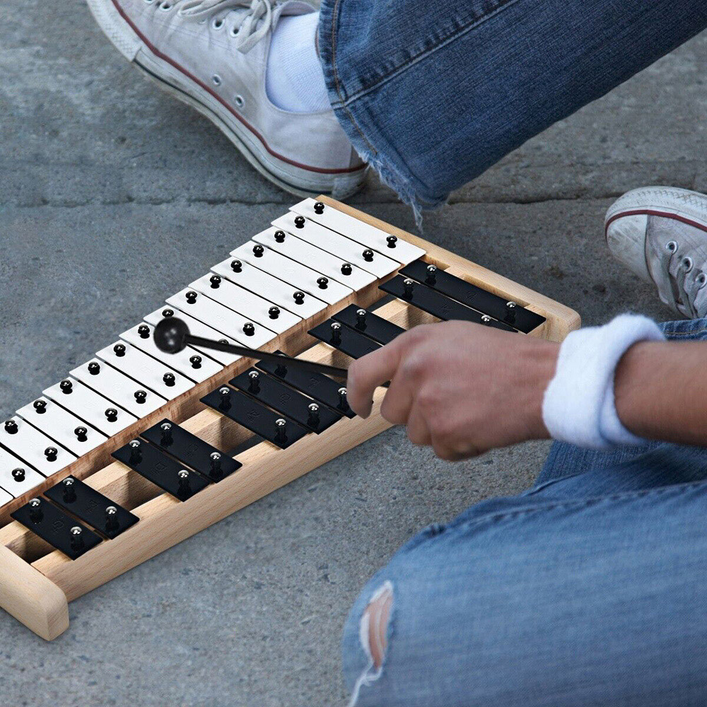 Costway 27 Notes Glockenspiel Xylophone with Carrying Bag Image 6