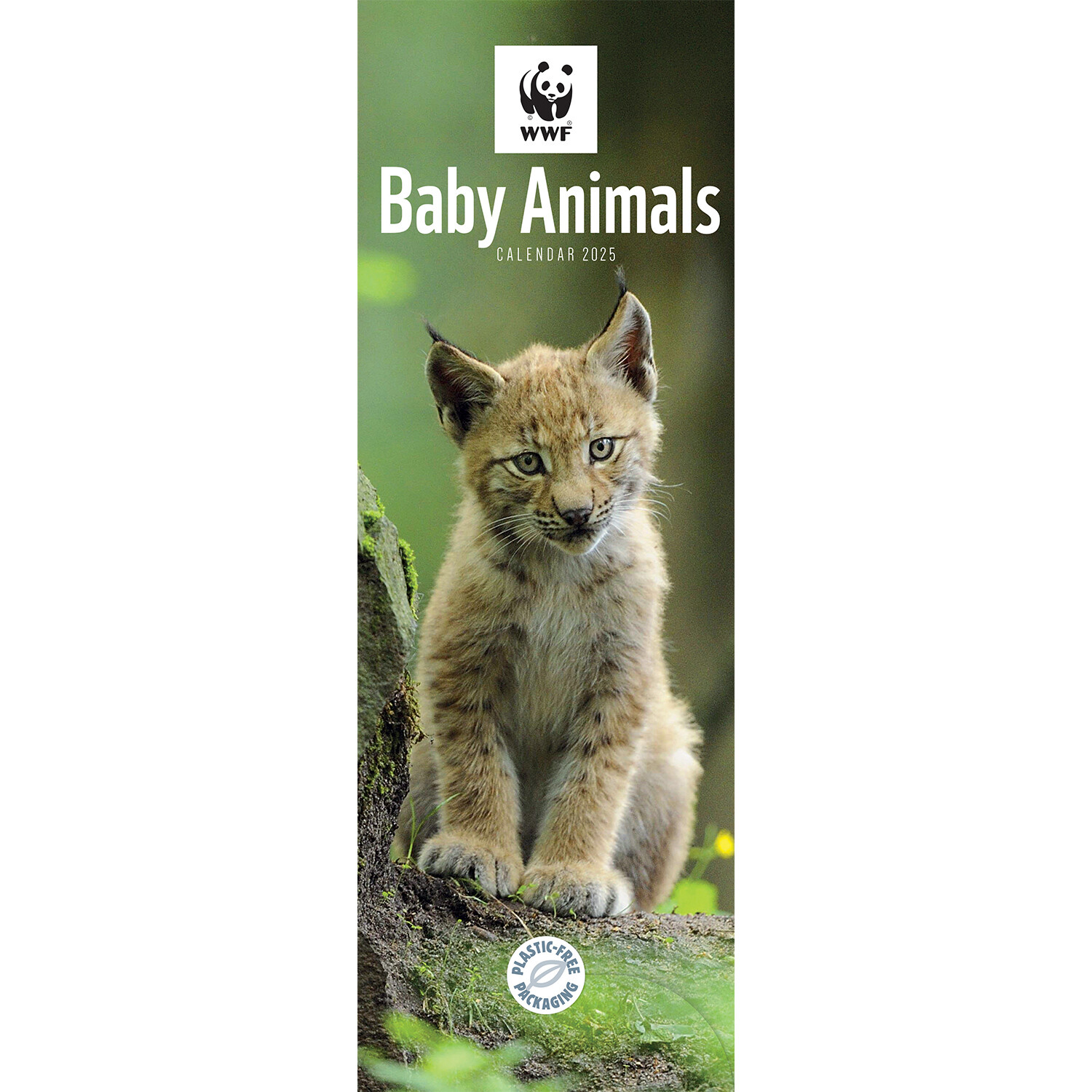 2025 WWF Baby Animals Slim Calendar Multicolour Image