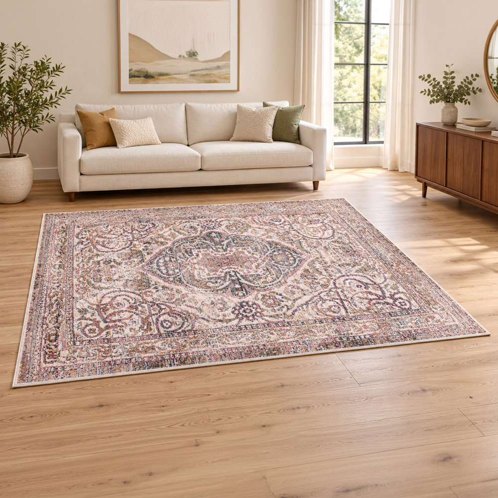 Portland Urco Nuevo Noah White and Yellow Textured Rug 200 x 290cm Image 1