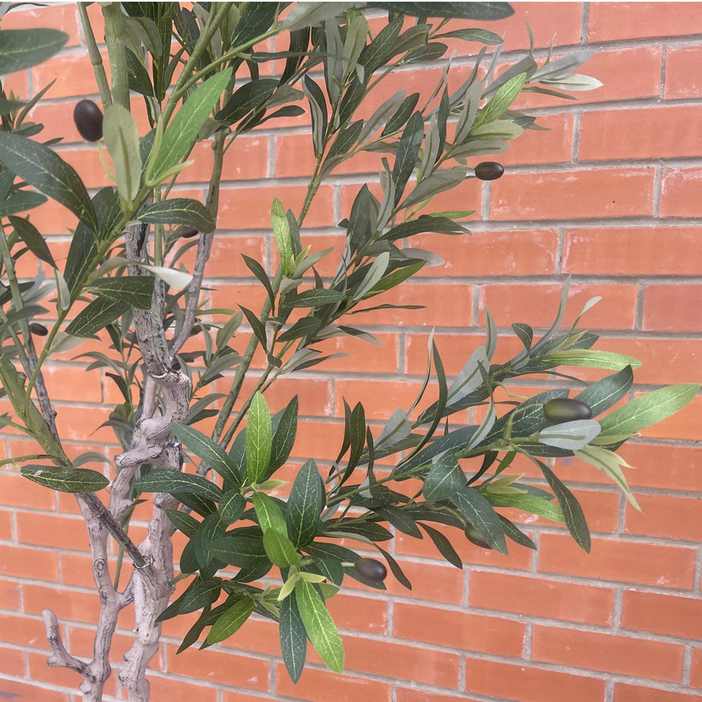 Leaf Artificial Olive Tree in Pot 7ft Image 4