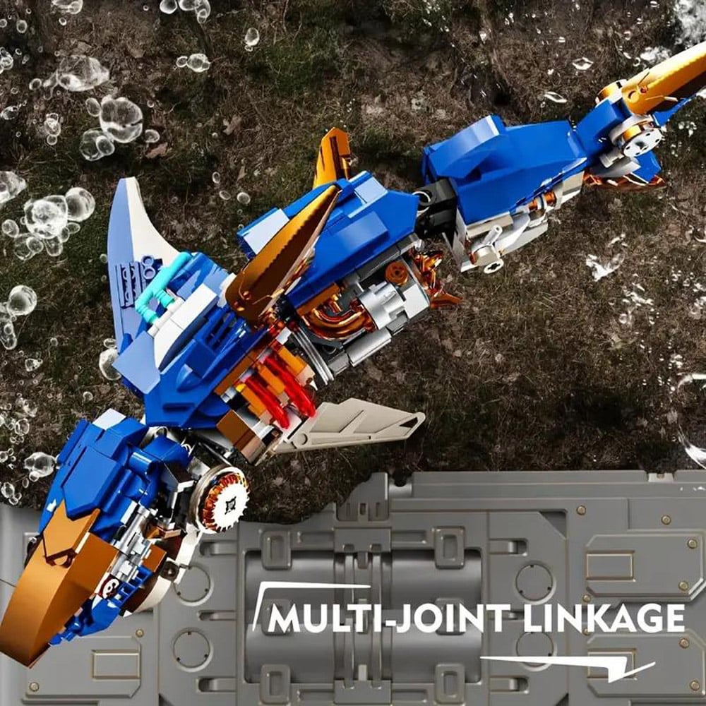 DYZI 687 Mechanical Shark Building Set Image 5