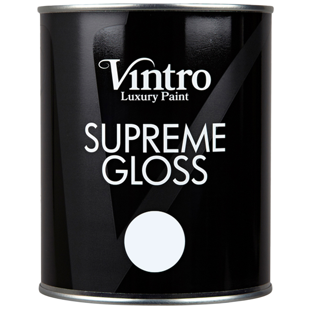 Vintro Paint Walls and Ceilings Beau Blue Gloss Paint 1L Image 2