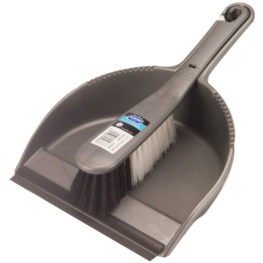 Addis Metallic Soft Dustpan and Brush Set Image