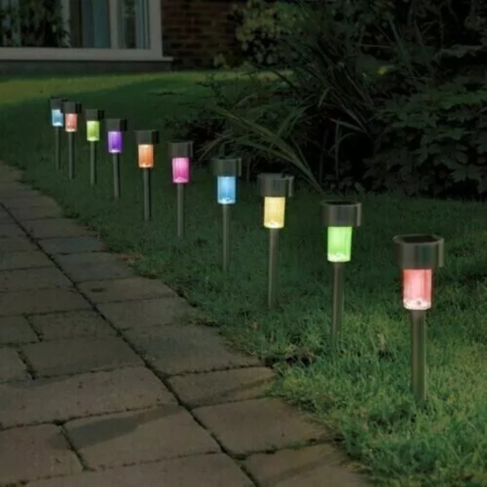 Garden Mile 10 Pack Colour Changing Garden Solar Stake Light Image 6