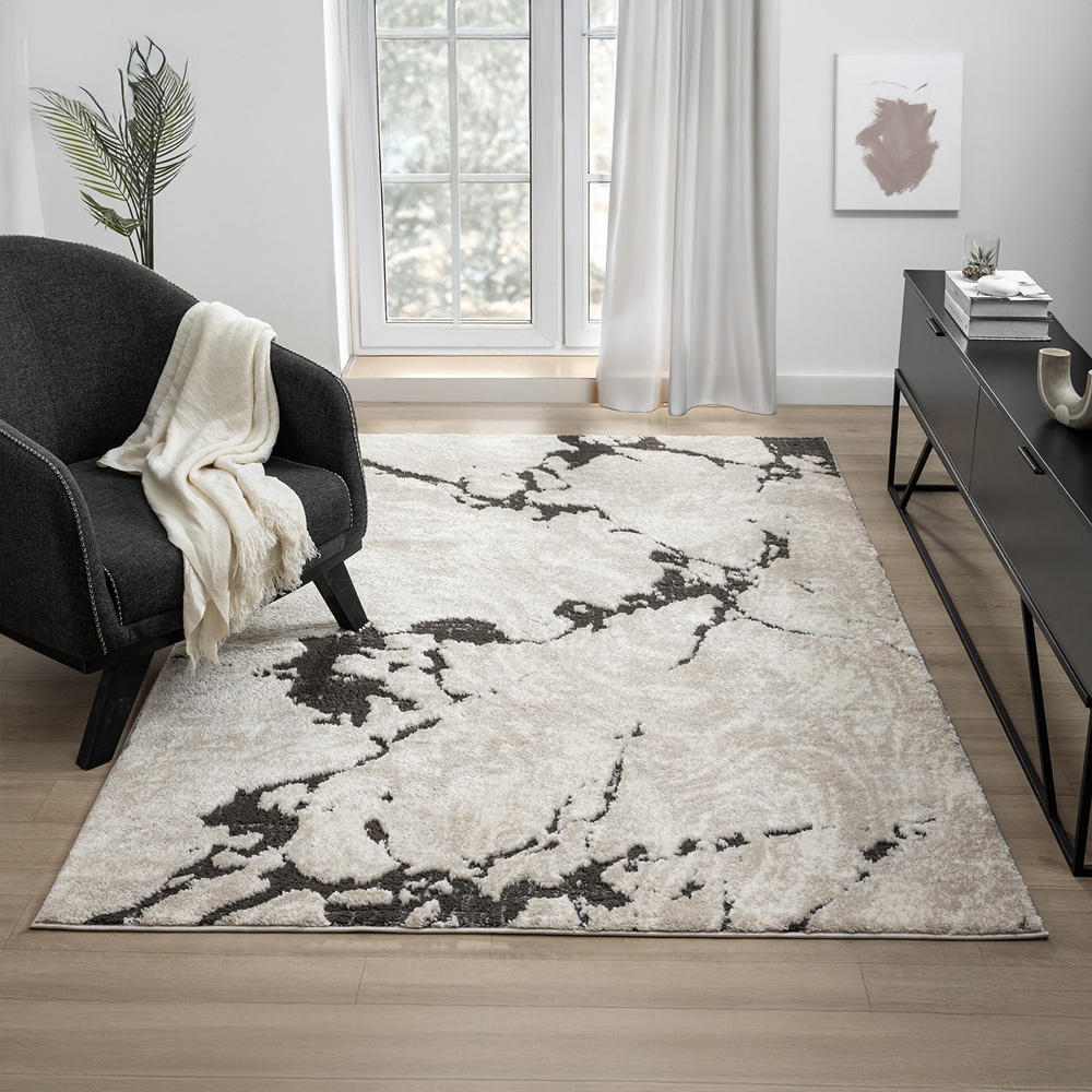 Desire Rugs Eleanor Mocha Abstract Embossed Rug 200 x 290cm Image 5