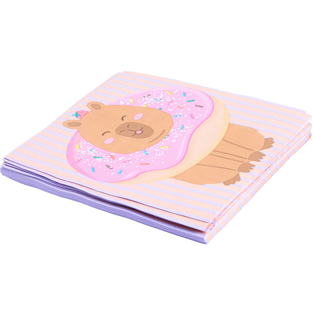 Pack of 20 Capybara Paper Napkins Image 4