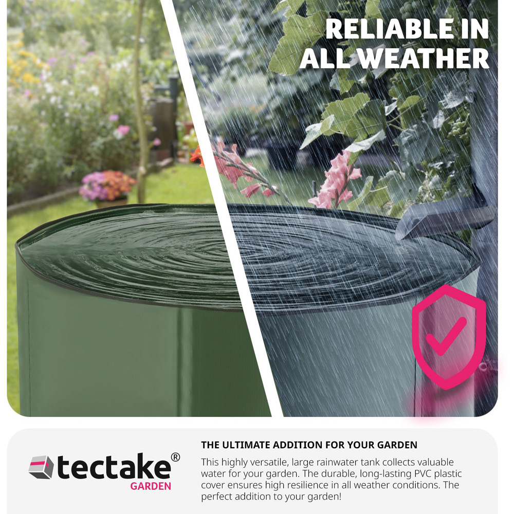 tectake 750L Green Water Butt Image 7