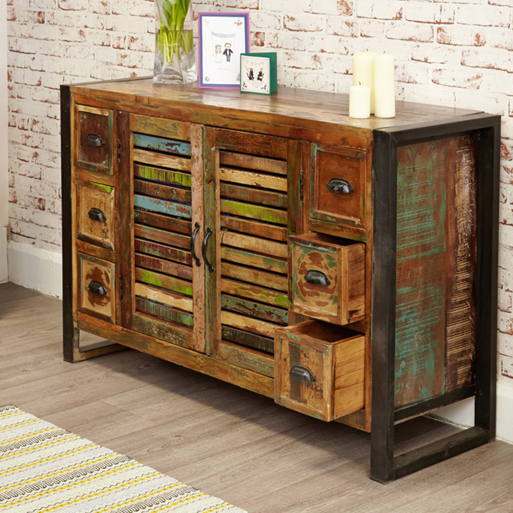 Baumhaus Urban Chic 2 Door 6 Drawer Sideboard Image 5