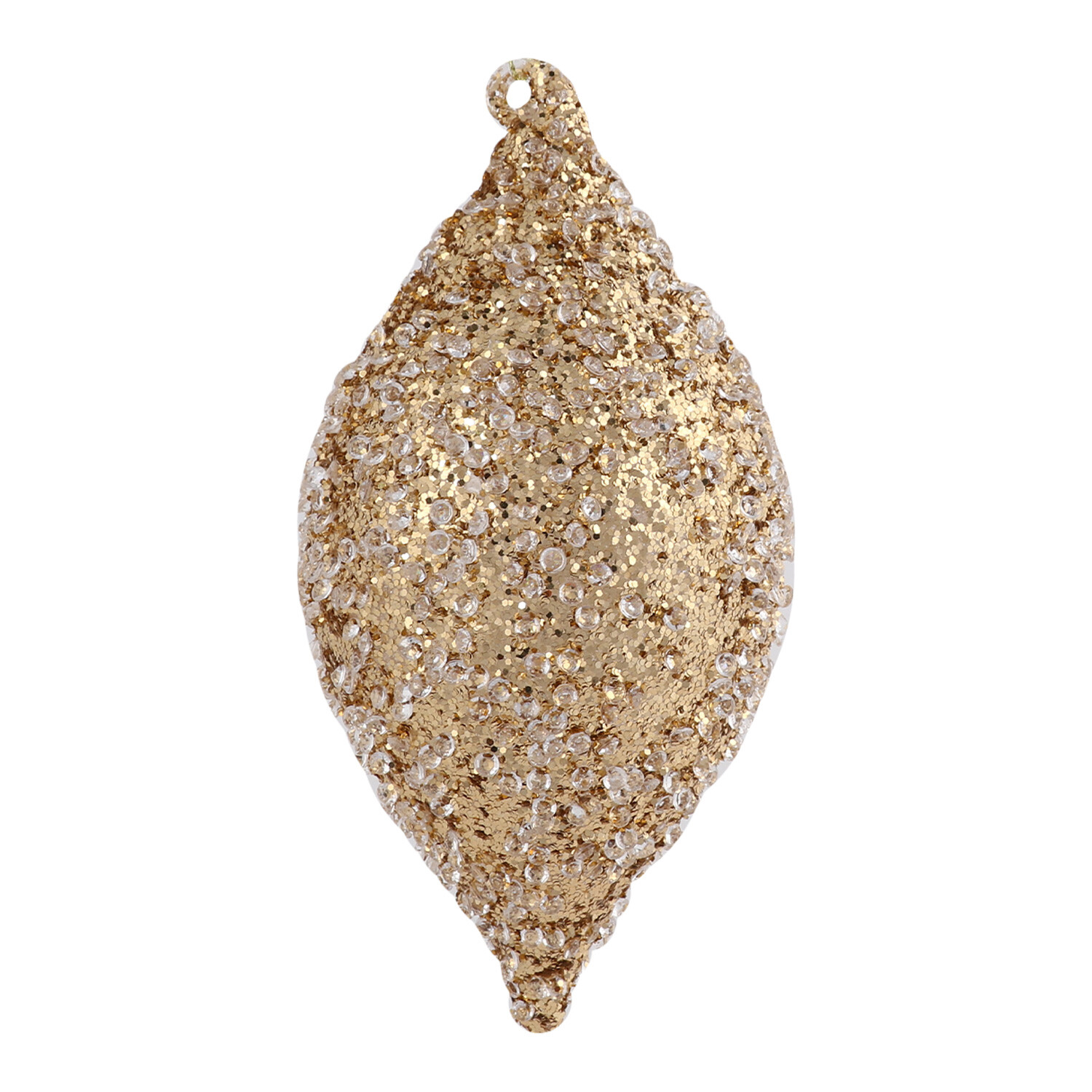 Chic Noir Gold Sequin Christmas Bauble Image 2