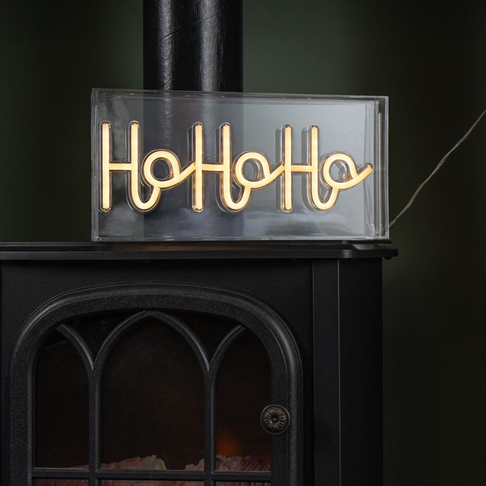 Samuel Alexander Warm White LED Neon Flex Ho Ho Ho Christmas Decoration 30cm Image 4
