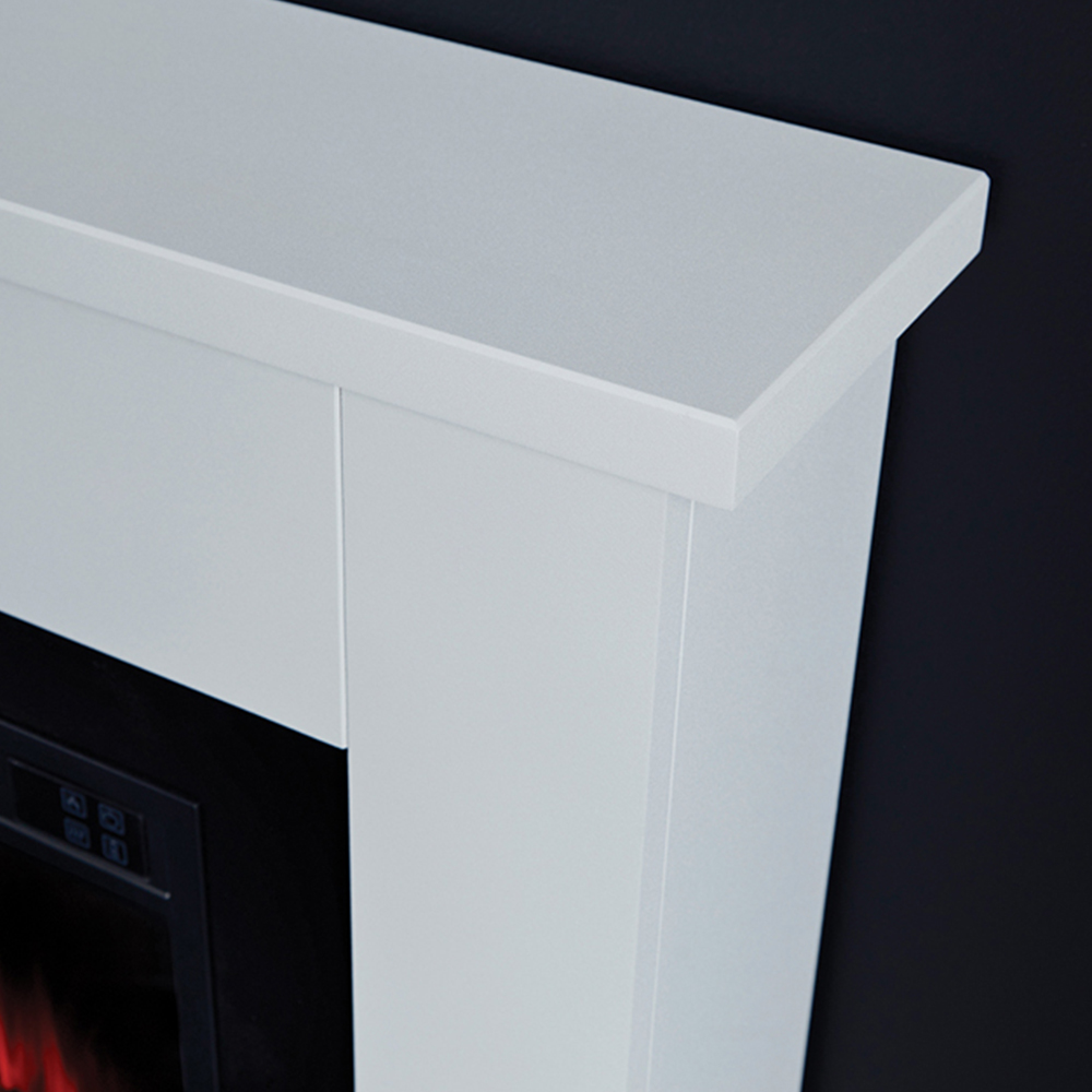 Suncrest Ryedale White and Black Textured Electric Suite Image 3