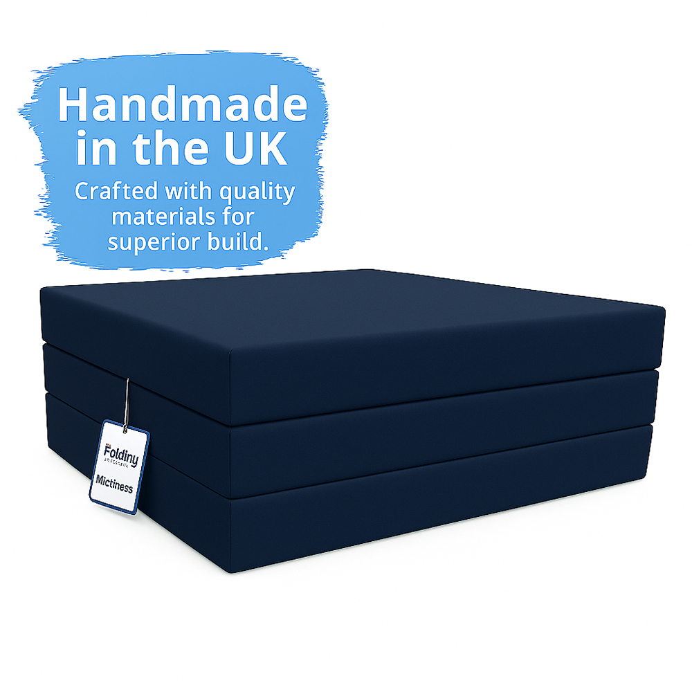 House Of Home Navy Memory Foam Foldable Z Bed Image 3