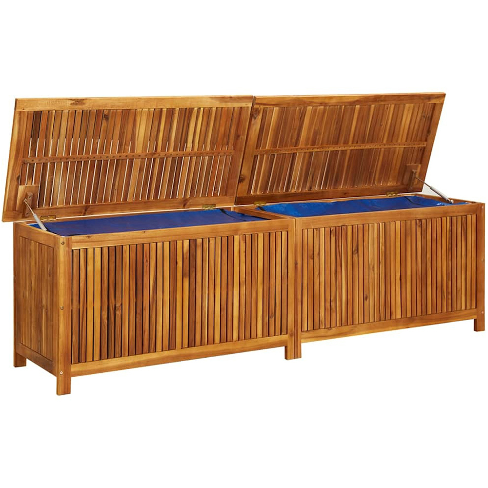 Walplus Brown Solid Acacia Wood Polyethylene Storage Box 43 x 189 x 42cm Image 4