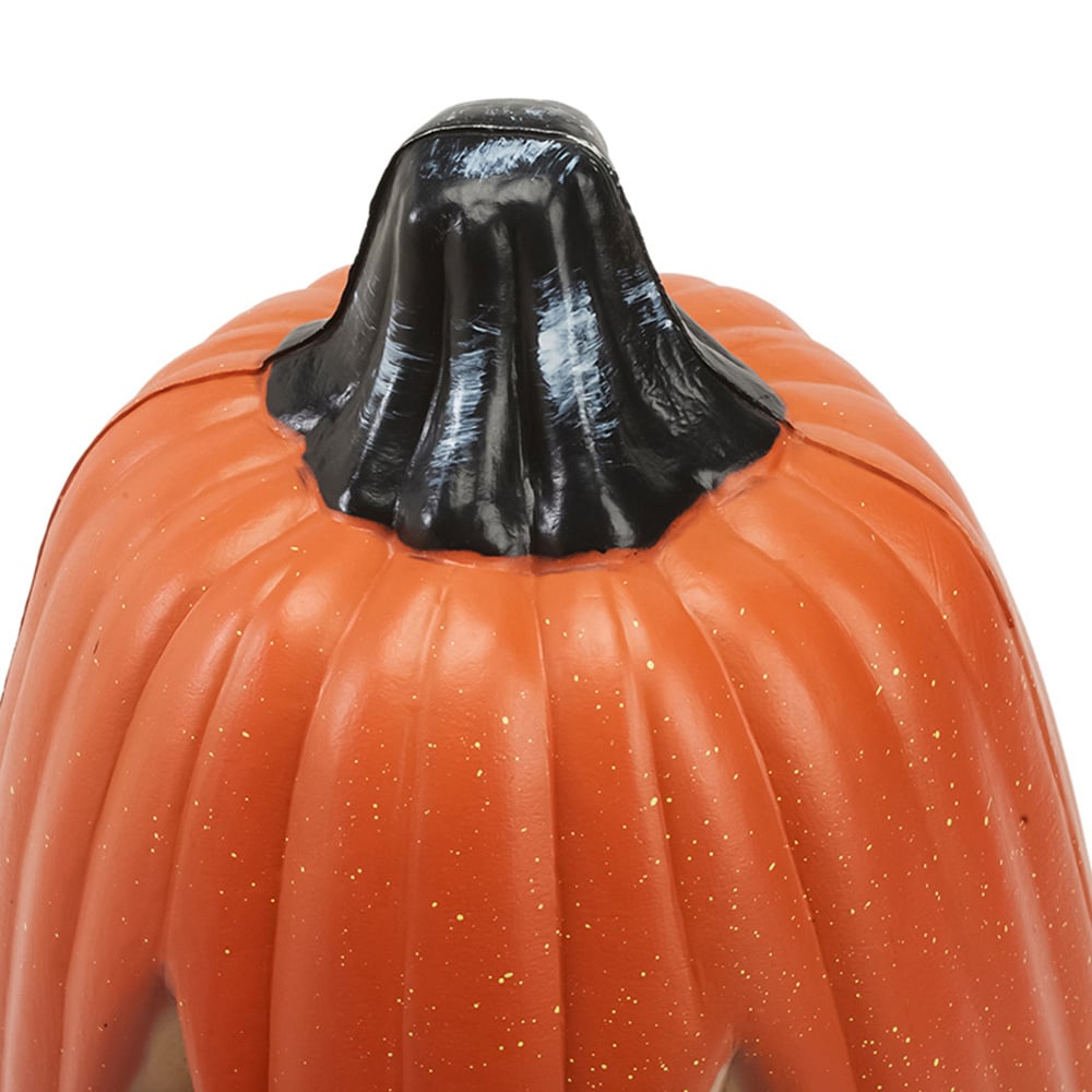 Living and Home Halloween Thin Pumpkin LED Lantern 34cm Image 5