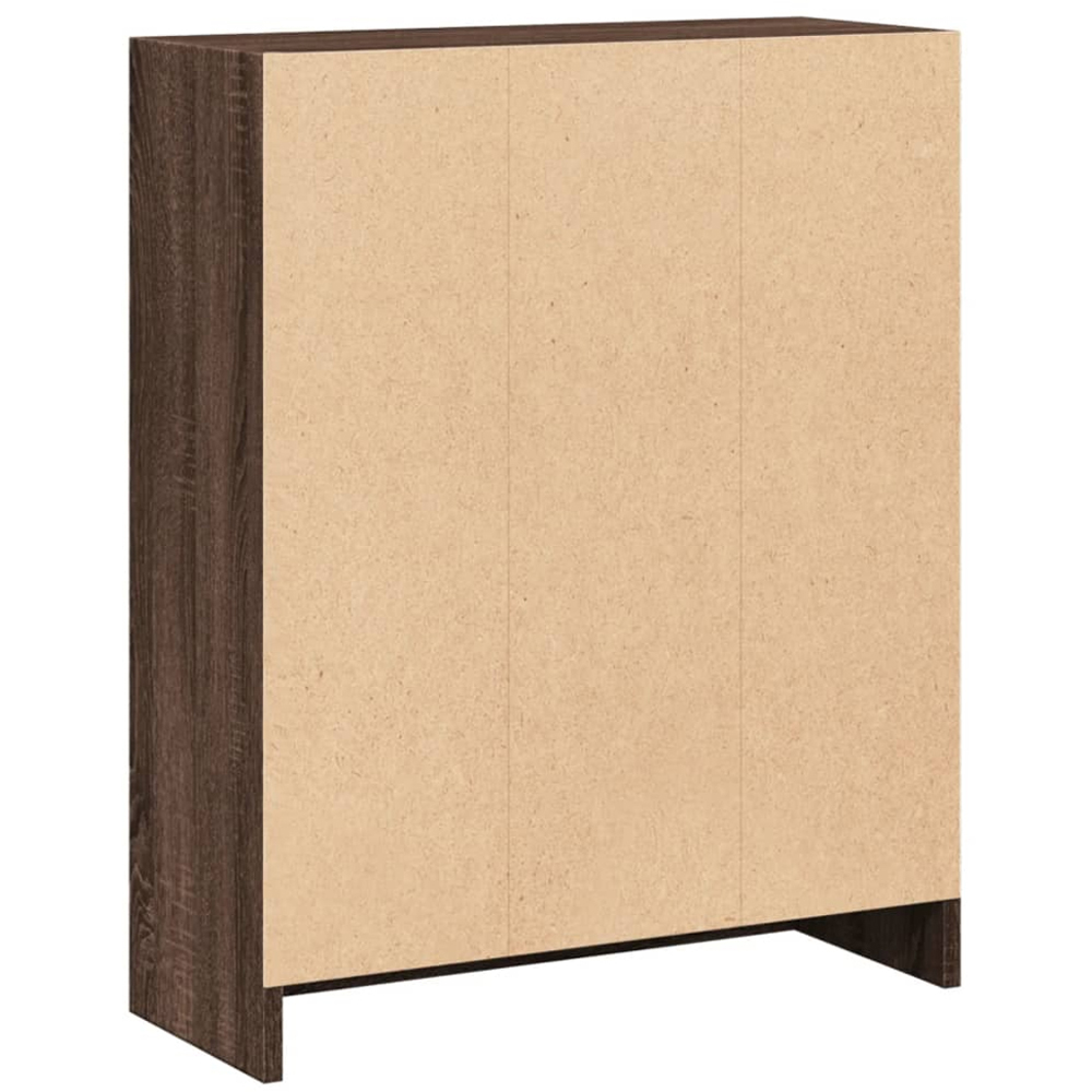 vidaXL 2 Shelf Brown Oak Bookcase Image 3