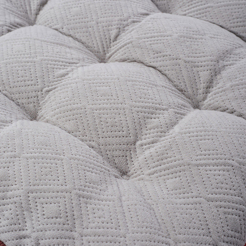 Living and Home Grey Square Dining Chair Cushion with Pom Poms 40 x 40cm Image 5