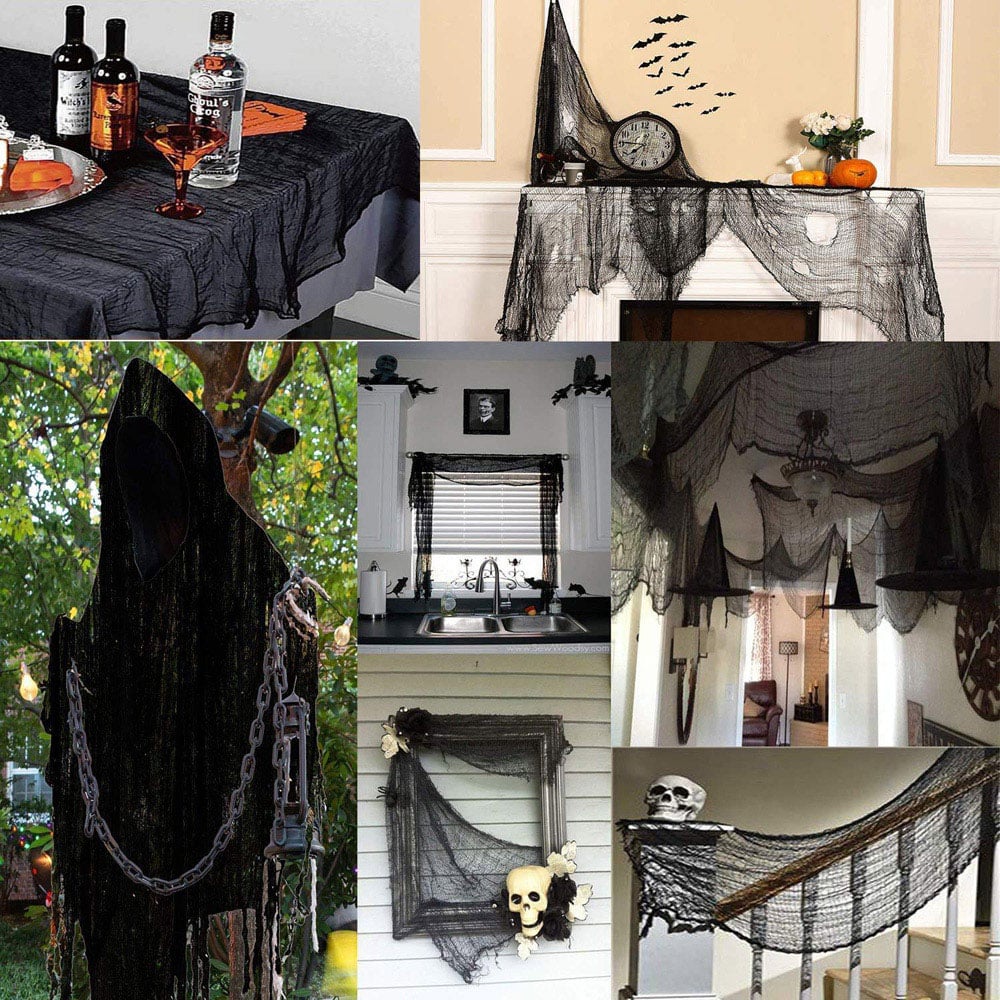 Shatchi Black Halloween Creepy Cloth Decoration 20 Pack Image 5