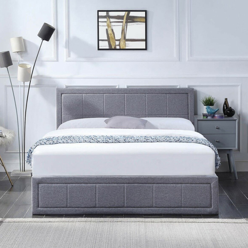 Portland Small Double Ottoman Upholstered Bed Frame with Storage Image 8