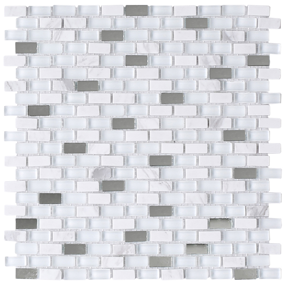 House of Mosaics Carrera Art Deco Mosaic Tile Sheet Image 2