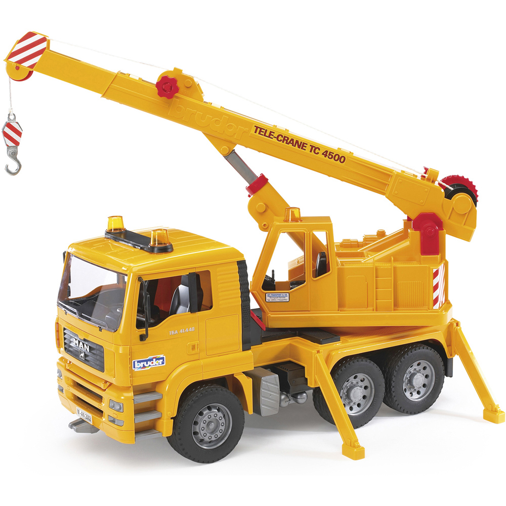 Bruder Kids MAN TGA Crane Truck Playset Model Image 3