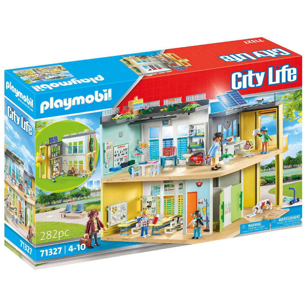 Playmobil City Life Large School Playset 282 Piece Image 1