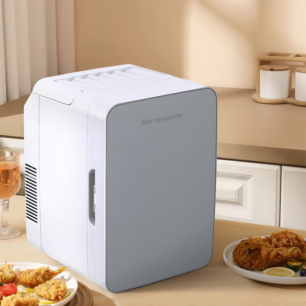 Living and Home FI0861 10L White Dual-Use Mini Refrigerator Image 2
